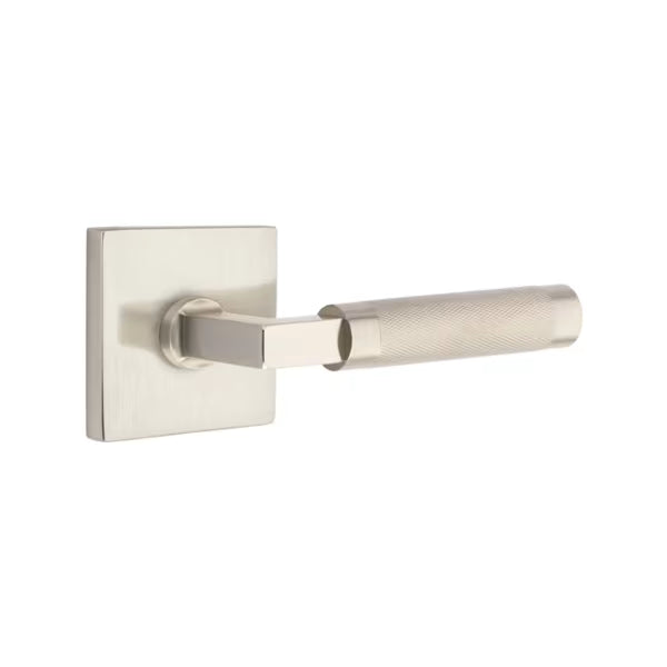Emtek Knurled Lever with Square Rosette