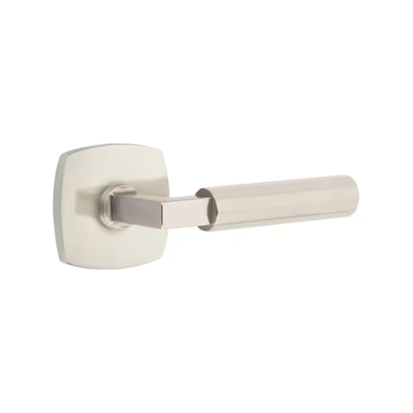 Emtek Faceted Lever with Urban Modern Rosette - L-Square