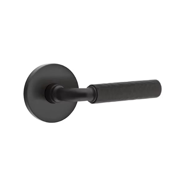 Emtek Hammered Lever with Disk Rosette - R-Bar