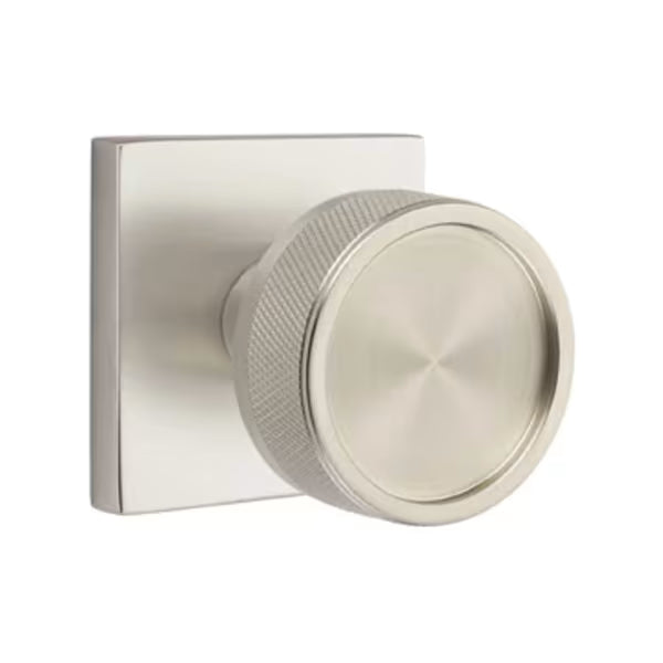 Emtek Knurled Knob with Square Rosette