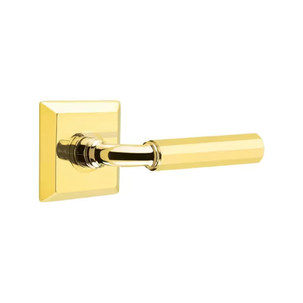 Emtek Hammered Lever with Quincy Rosette - R-Bar
