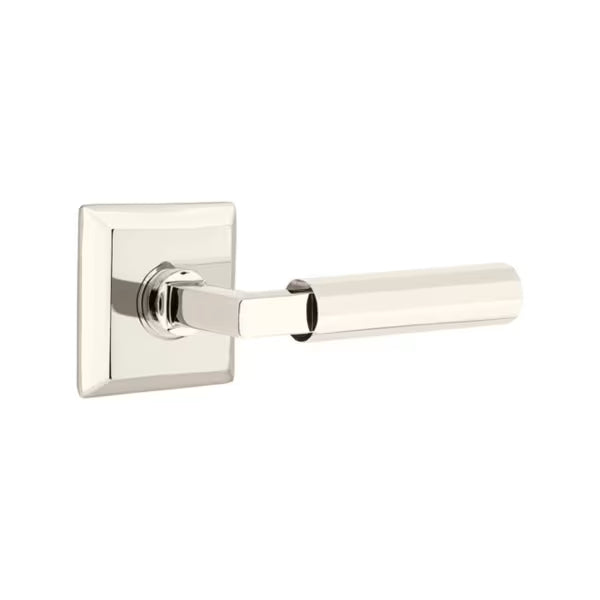 Emtek Faceted Lever with Quincy Rosette - L-Square