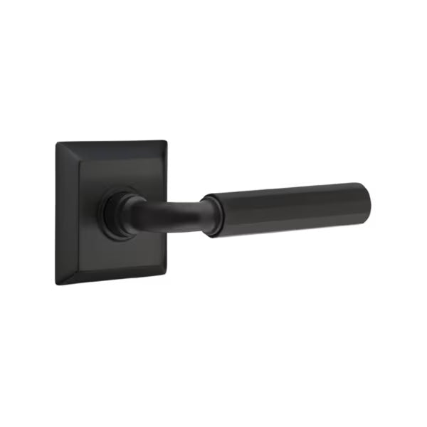 Emtek Hammered Lever with Quincy Rosette - R-Bar
