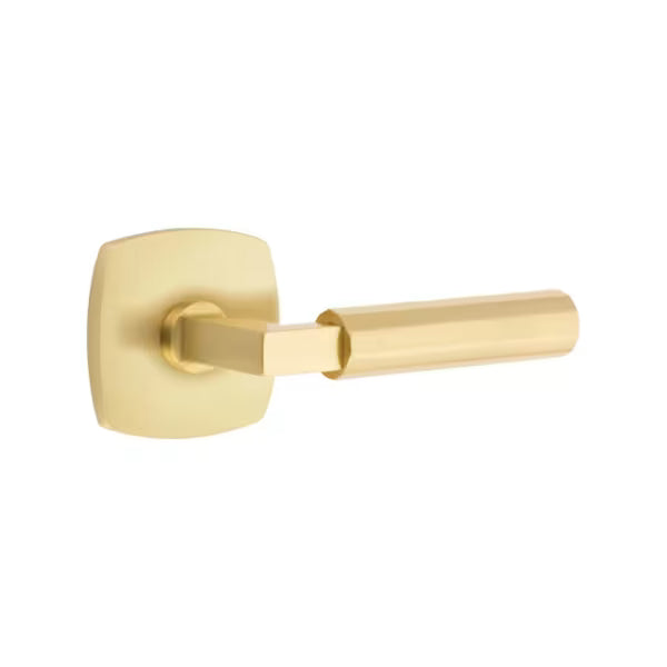 Emtek Faceted Lever with Urban Modern Rosette - L-Square