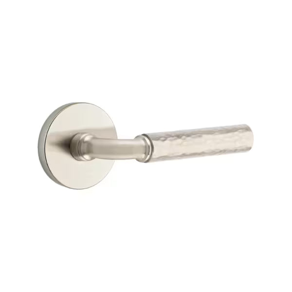 Emtek Hammered Lever with Disk Rosette - R-Bar