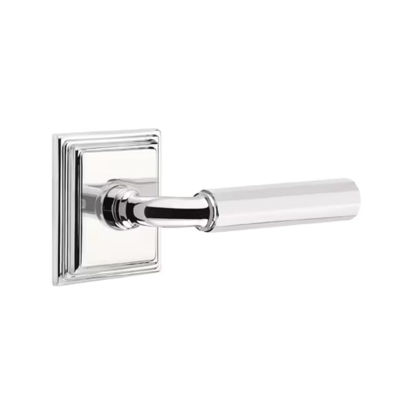 Emtek Hammered Lever with Wilshire Rosette - R-Bar