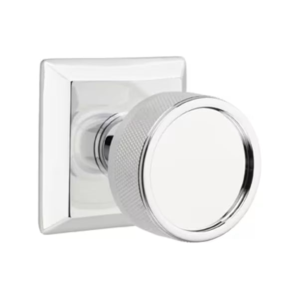 Emtek Knurled Knob with Quincy Rosette