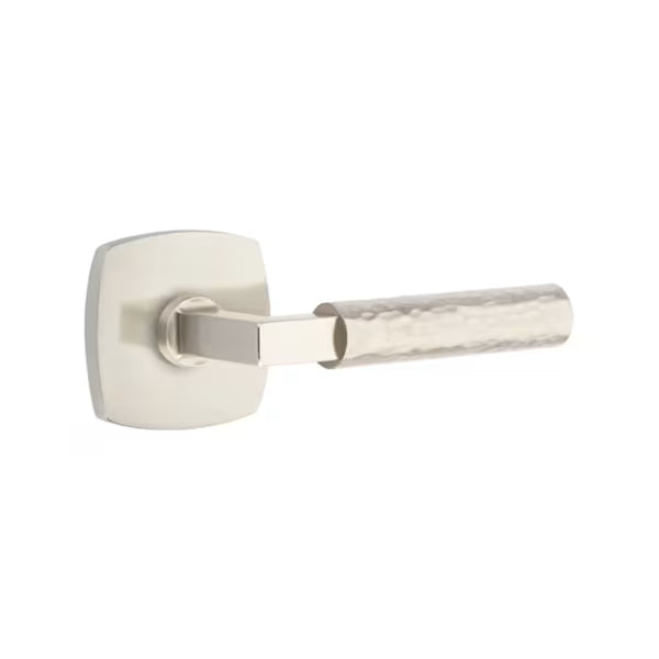 Emtek Hammered Lever with Urban Modern Rosette - L-Square
