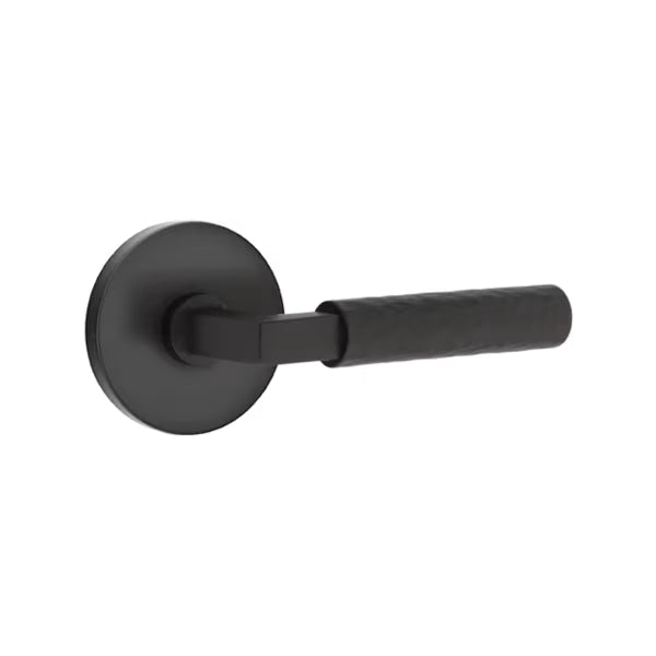 Emtek Hammered Lever with Disk Rosette - L-Square