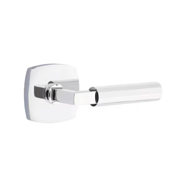 Emtek Faceted Lever with Urban Modern Rosette - L-Square