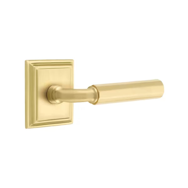 Emtek Faceted Lever with Wilshire Rosette - R-Bar