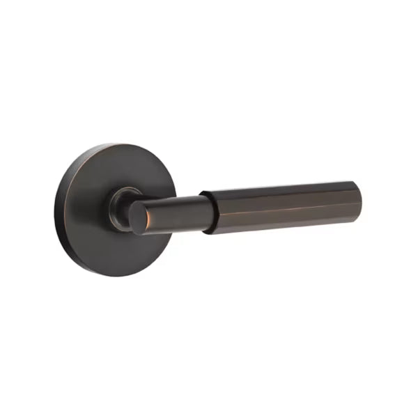 Emtek Faceted Lever with Disk Rosette - T-Bar