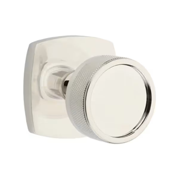 Emtek Knurled Knob with Urban Modern Rosette