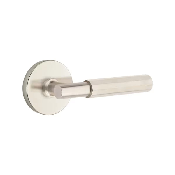 Emtek Faceted Lever with Disk Rosette - T-Bar