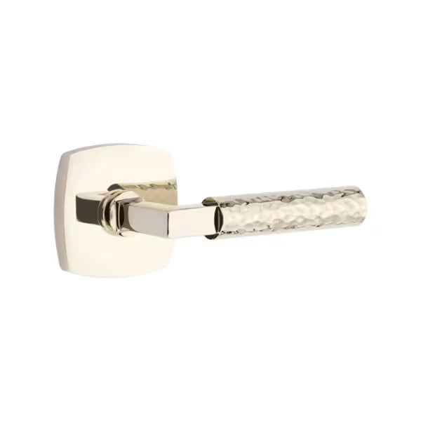 Emtek Hammered Lever with Urban Modern Rosette - L-Square