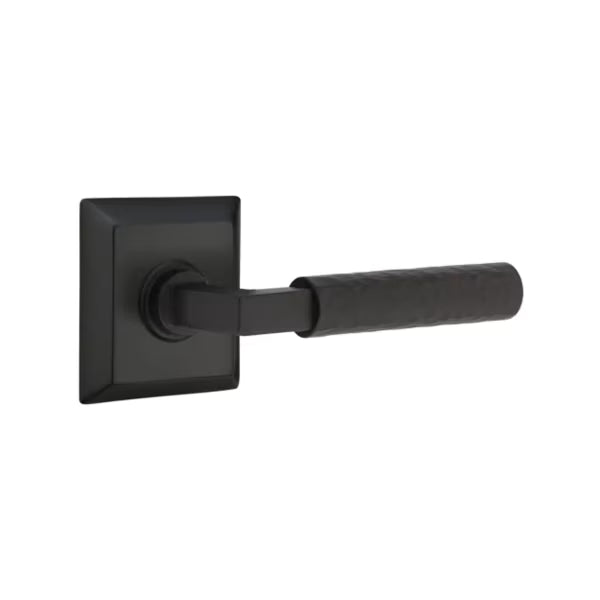 Emtek Hammered Lever with Quincy Rosette - L-Square