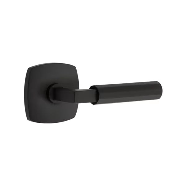 Emtek Faceted Lever with Urban Modern Rosette - L-Square