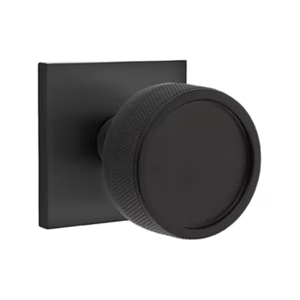 Emtek Knurled Knob with Square Rosette
