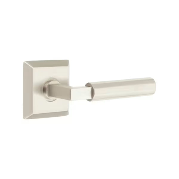 Emtek Faceted Lever with Quincy Rosette - L-Square