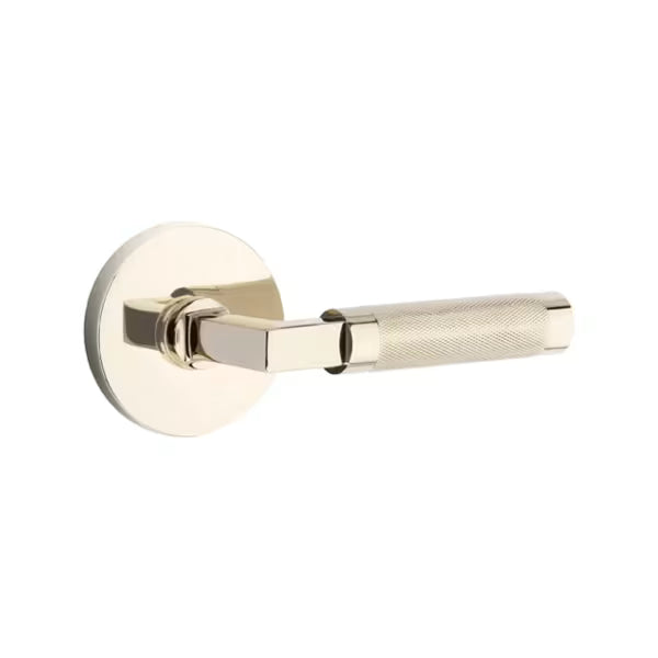 Emtek Knurled Lever with Disk Rosette