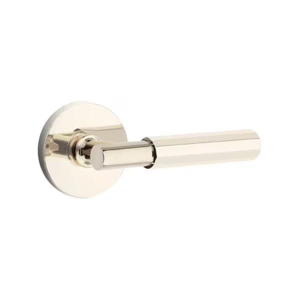 Emtek Faceted Lever with Disk Rosette - T-Bar