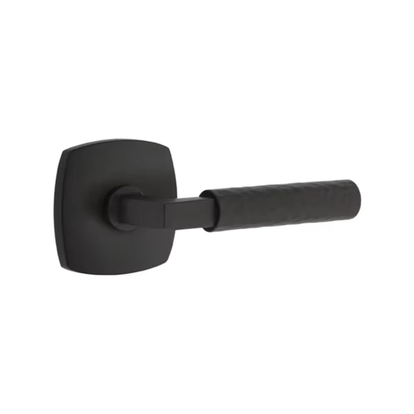 Emtek Hammered Lever with Urban Modern Rosette - L-Square
