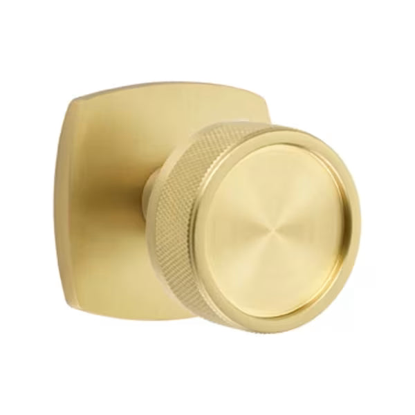 Emtek Knurled Knob with Urban Modern Rosette