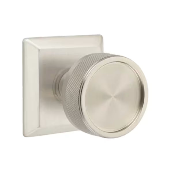 Emtek Knurled Knob with Quincy Rosette