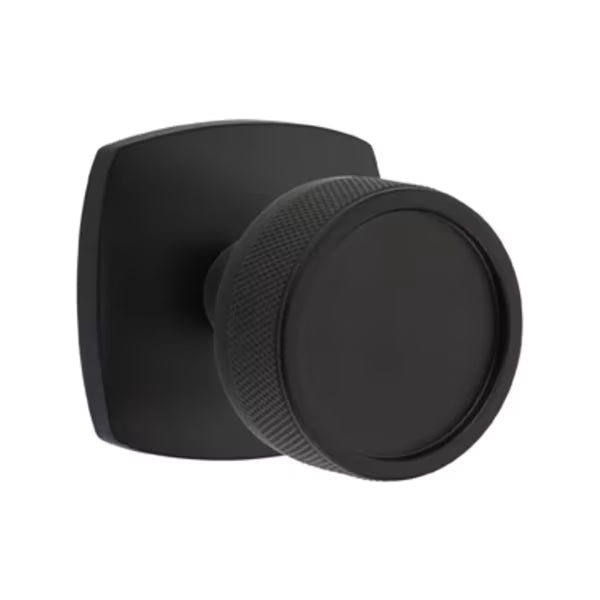 Emtek Knurled Knob with Urban Modern Rosette