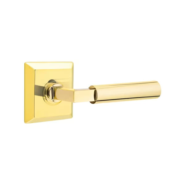 Emtek Smooth Lever with Quincy Rosette