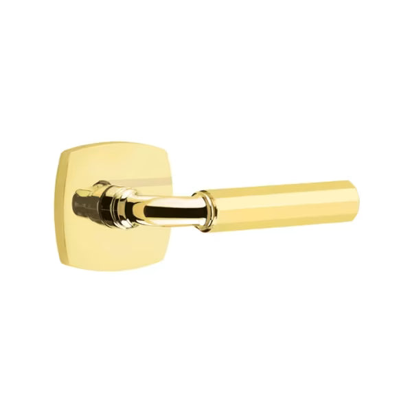 Emtek Hammered Lever with Urban Modern Rosette - R-Bar