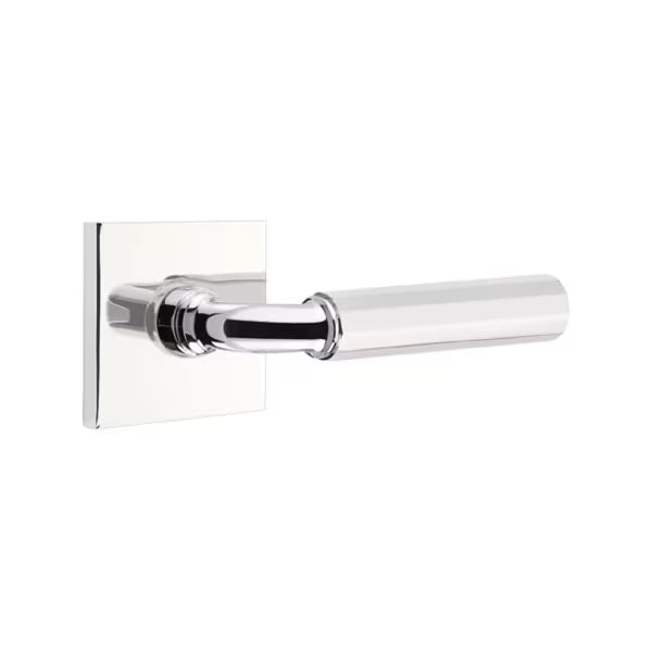 Emtek Faceted Lever with Square Rosette - R-Bar
