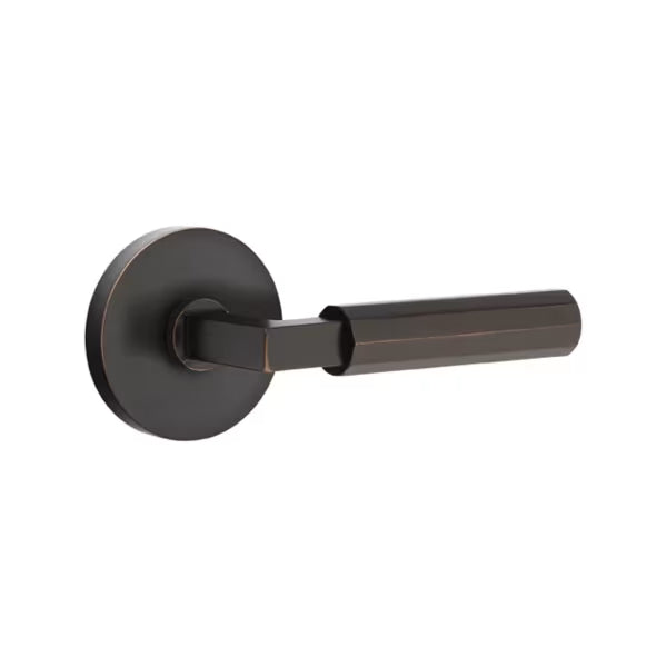 Emtek Faceted Lever with Disk Rosette - L-Square