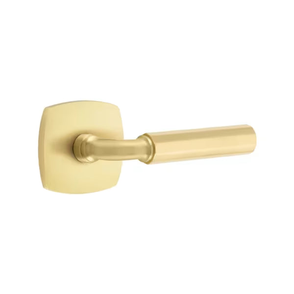 Emtek Faceted Lever with Urban Modern Rosette - R-Bar