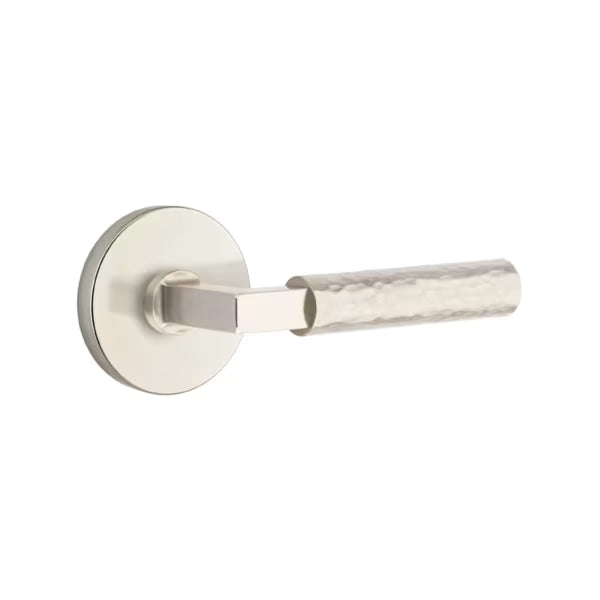 Emtek Hammered Lever with Disk Rosette - L-Square