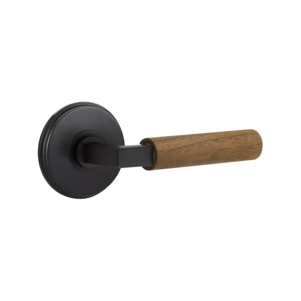 Emtek Dark Walnut Lever with Watford Rosette