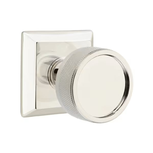 Emtek Knurled Knob with Quincy Rosette