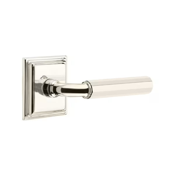 Emtek Hammered Lever with Wilshire Rosette - R-Bar