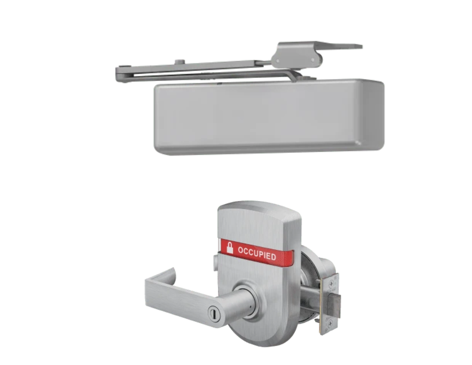 Schlage ND40-OS-OCC x LCN 4040XP Indicator & Door Closer Commercial Bathroom Kit