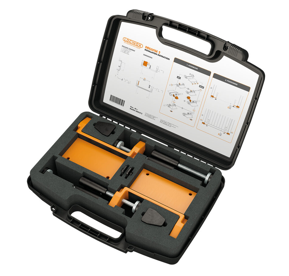 Locinox DRILLVISE-2 - Clamp set for gate frame positioning