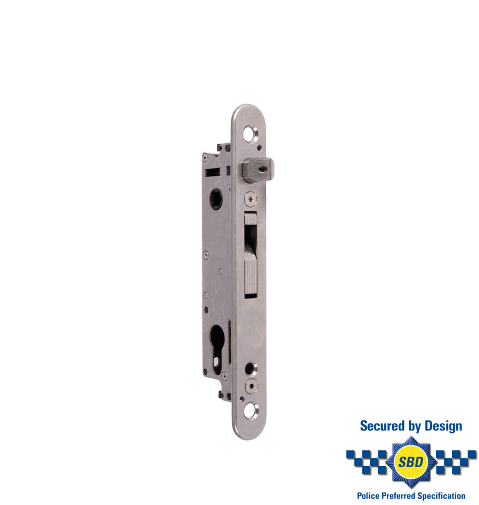 Locinox FORTYLOCK - Mortise lock with 3/4" backset for profiles of 1-1/2" or more