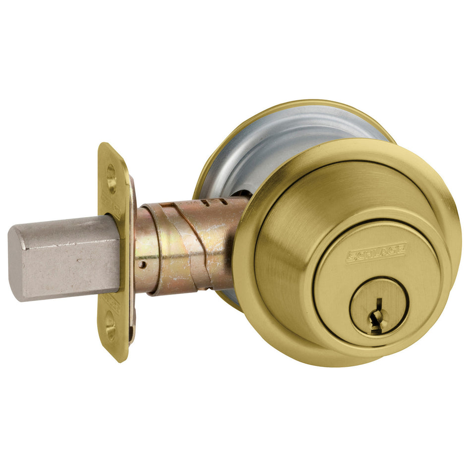 Schlage B561 Cylinder x Blank Plate Deadbolt B500 Series Grade 2