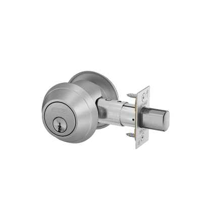 deadbolt herbicide label Schlage B662J 626 Grade 2 Double Cylinder Deadbolt 2-3/4 Backset FSIC Prep Less Core Satin Chrome Finish