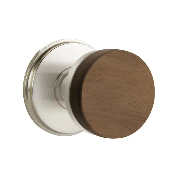 Emtek Conical Dark Walnut Knob with Watford Rosette
