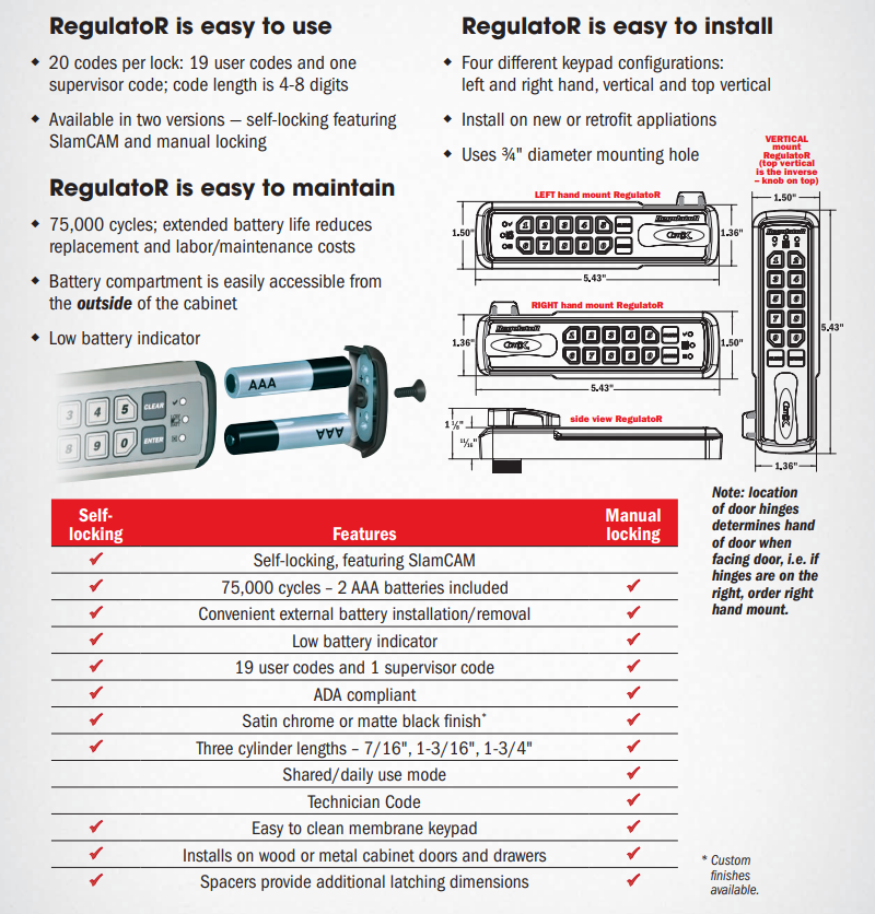 CompX RegulatoR manual 1-3/16″ REG-M-V-3 / REG-M-R-3 / REG-M-L-3 – US ...