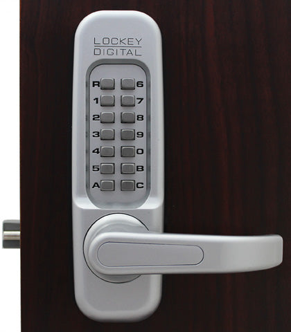 Lockey 2500KO Mechanical Digital Sliding Door Lock With Key Override