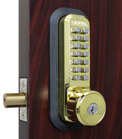 LockeuUSA 2210 Key Override Mechanical Keyless Combination Deadbolt Lock