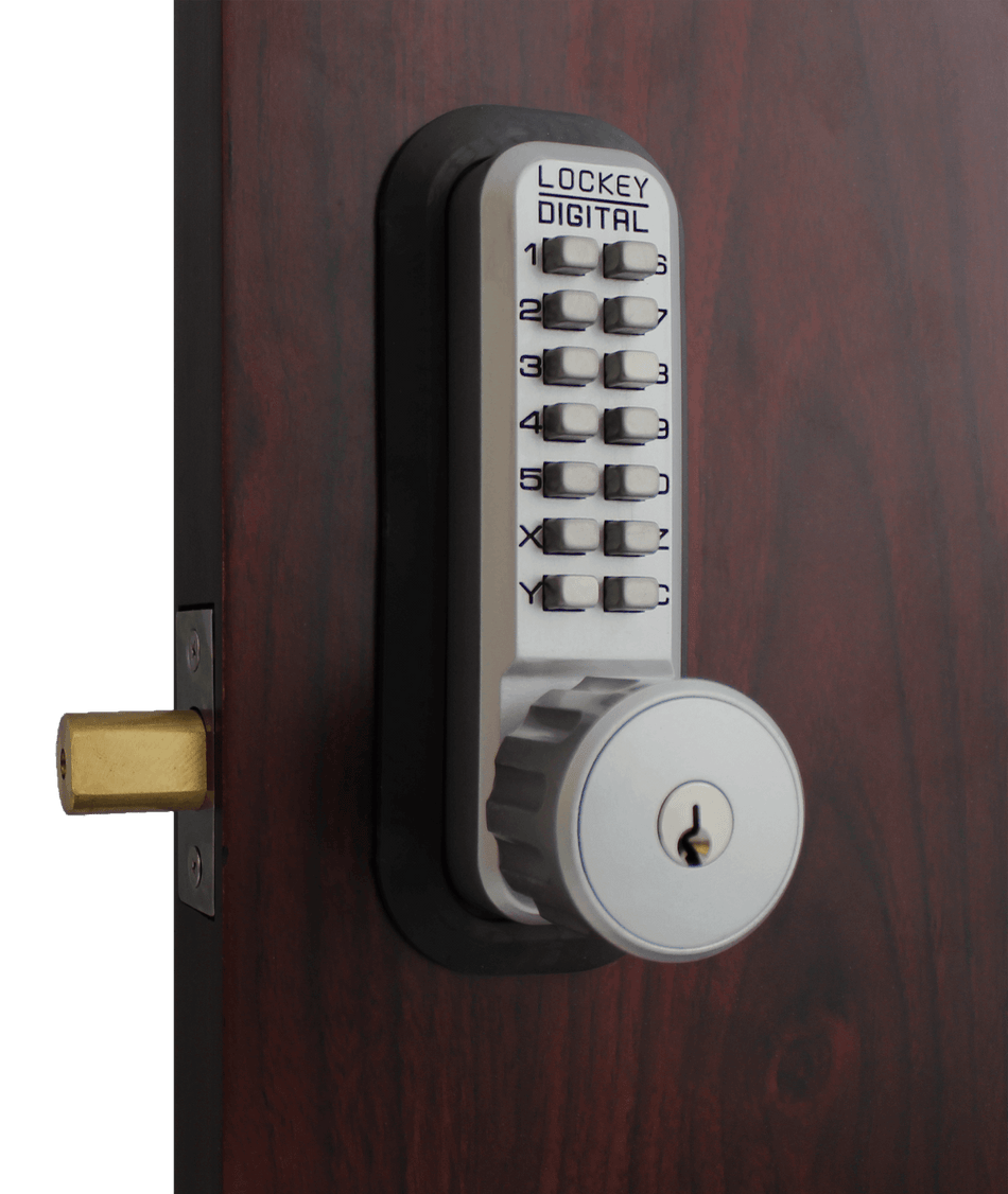 LockeuUSA 2210 Key Override Mechanical Keyless Combination Deadbolt Lock