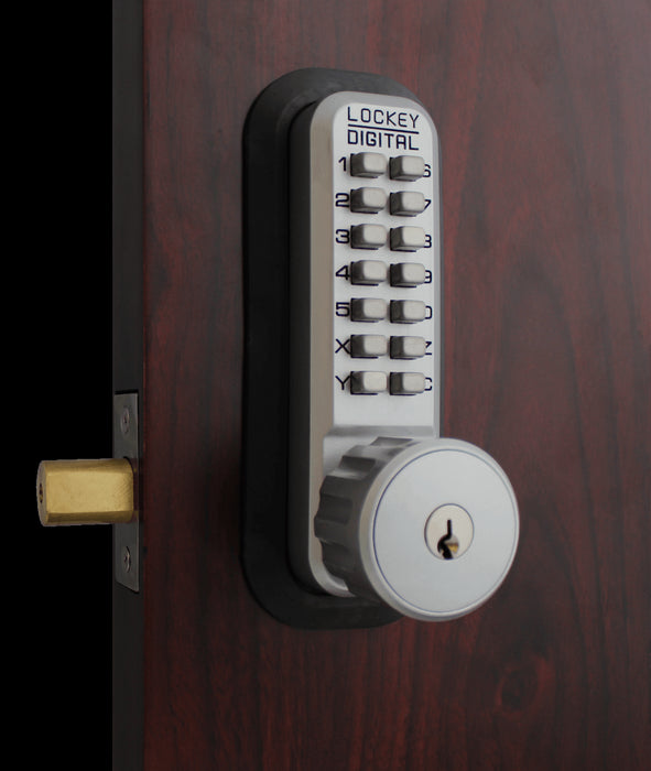 LockeuUSA 2210 Key Override Mechanical Keyless Combination Deadbolt Lock