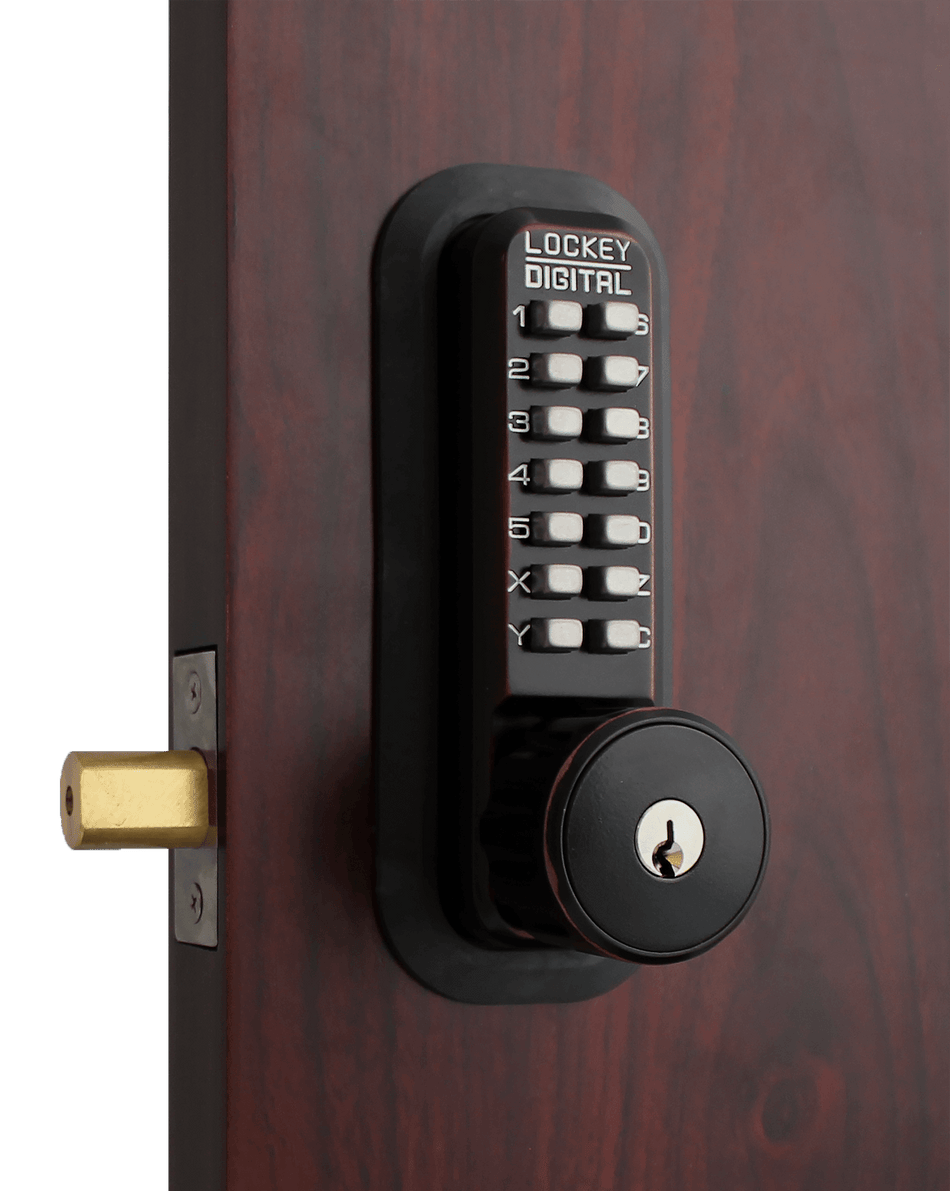 LockeuUSA 2210 Key Override Mechanical Keyless Combination Deadbolt Lock